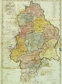 Karte des Königreichs Bayern von 1880