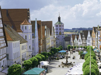 Der Marktplatz von Günzburg