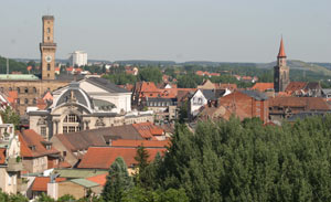 Städteregion Nürnberg: Panorama Fürth mit Rathaus